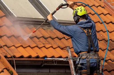 Démoussage et hydrofuge de toiture à Féternes
